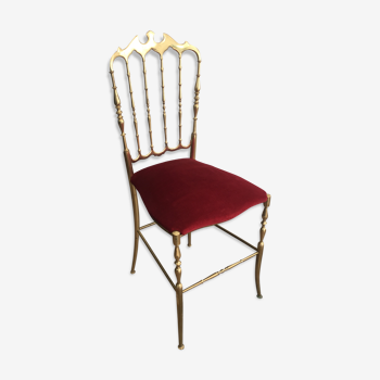 Chiavari brass chair