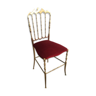 Chiavari brass chair