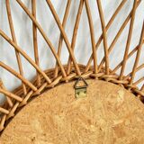 Old rattan mirror