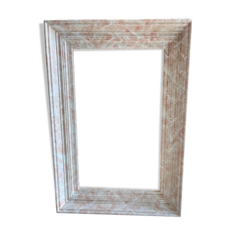 Imitation marble wooden frame