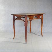Thonet table or desk No. 8122, circa 1910, oak top.