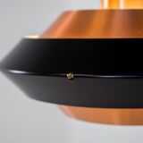 Copper & black pendant light