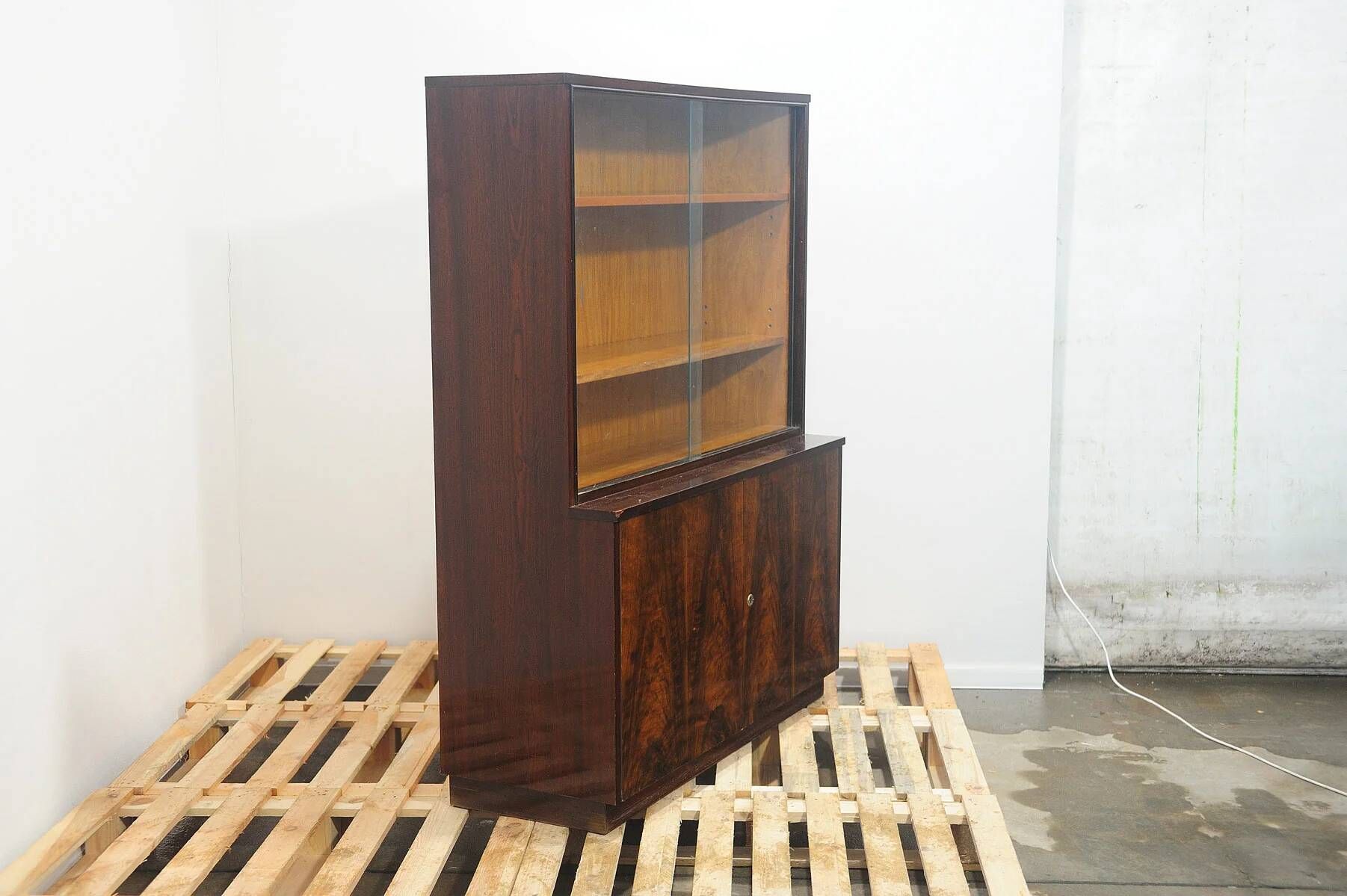 Mid-century modern bookcase by Setona, 1950s Czechoslovakia