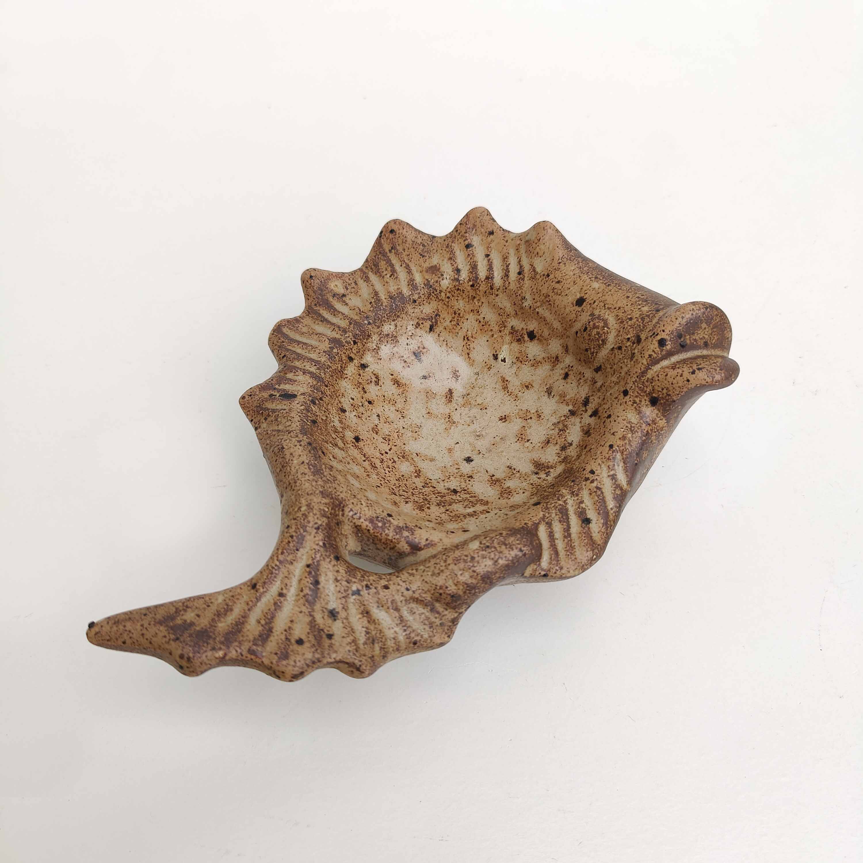 Ceramic ashtray zoomorphic fish