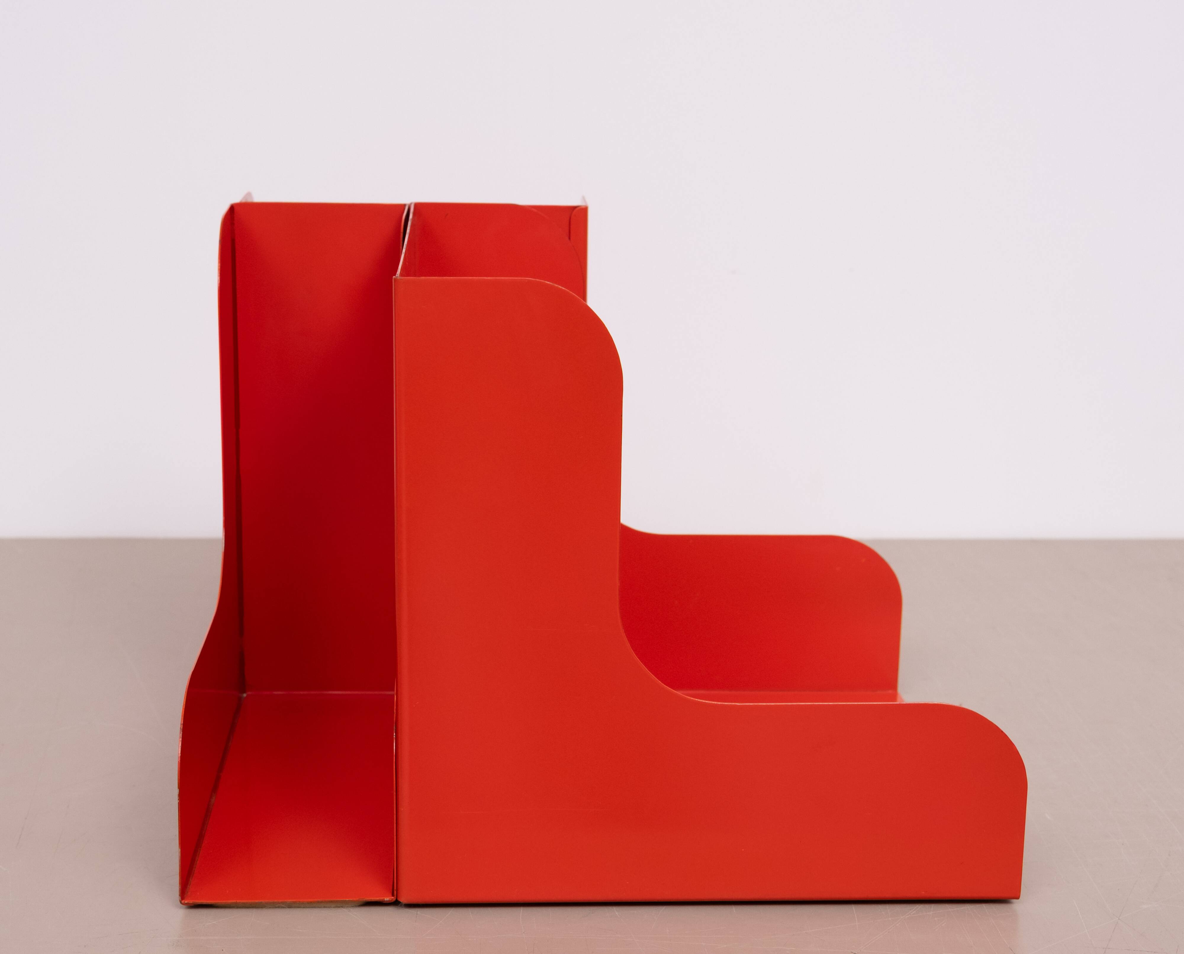 Enzo Mari Modular Metal LP Record Holder set of 3 1965 Italy