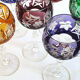 Coloured glasses from the Etzel crystal factory in Bitche Saint Louis