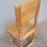 Rustic Scandinavian pine chair