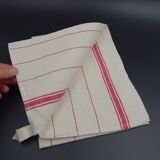Lot of two old linen towels - Bragard Etiquette in Epinal - circa 1920-1930
