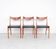 Teak and leather chairs by Arne Wahl Iversen for Glyngøre Stolefabrik, 1960