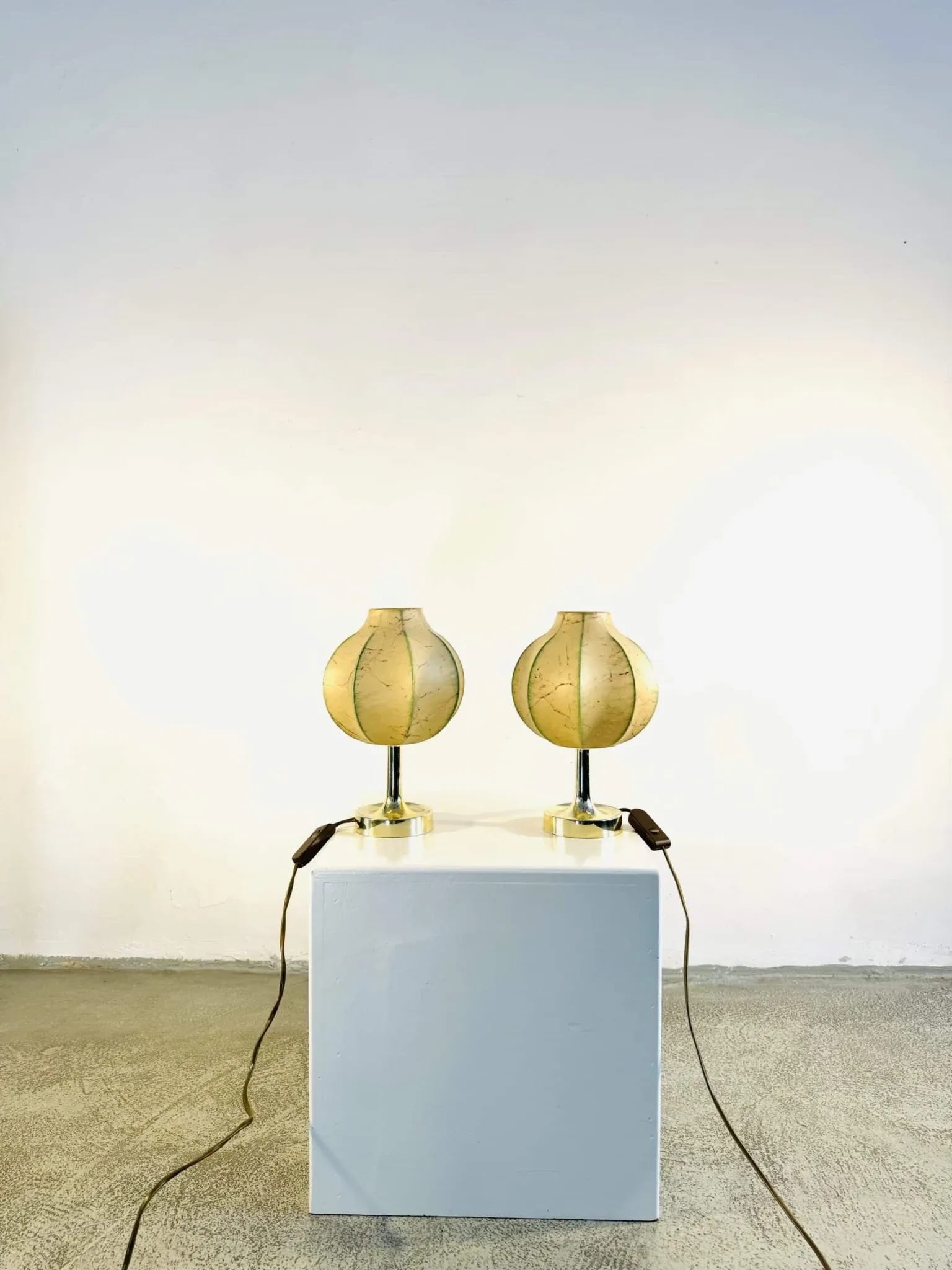 Cocoon Table Lamp By Friedel Wauer For Goldkant Leuchten, Germany, Circa 1960S/1970S