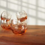 Vintage roly poly glasses 1940 set of 6
