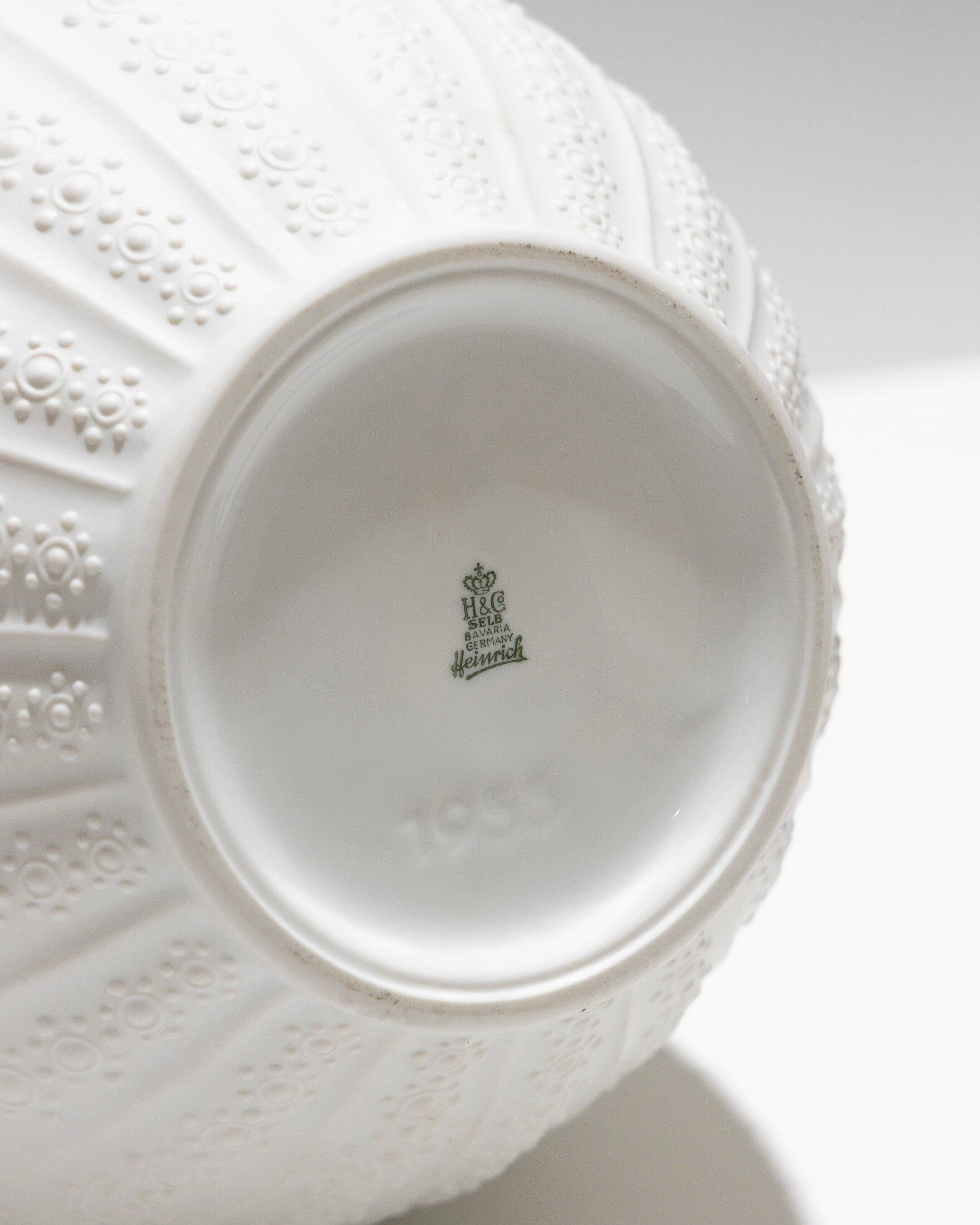 Tall porcelain gourd vase, Heinrich Germany, 1960s