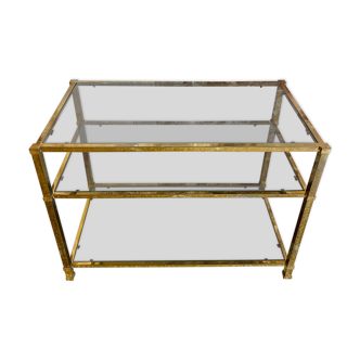 Golden Italian console and smoked glass