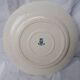 Round Gien porcelain dish with blue cyclamen motif