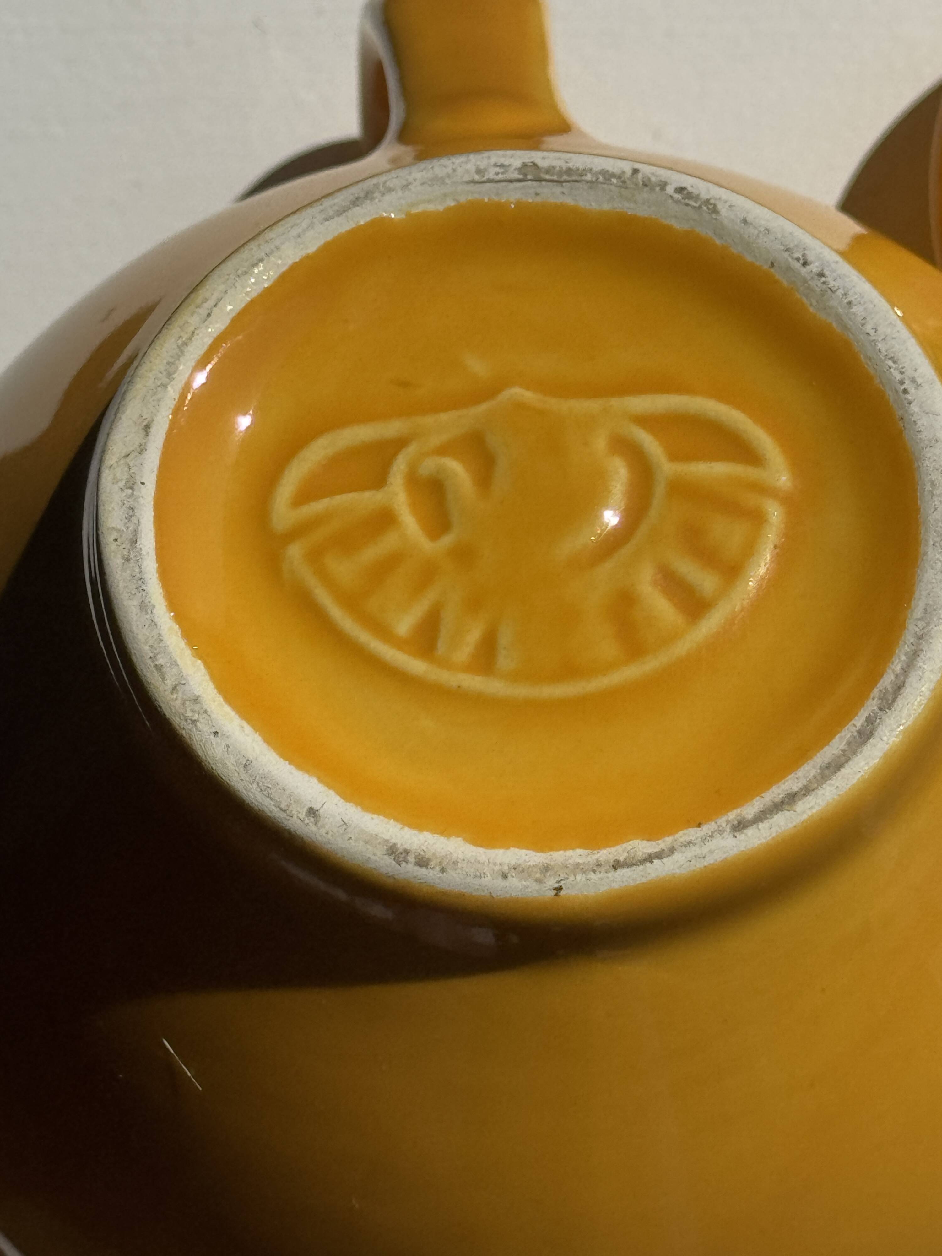 Vintage yellow elephant teapot