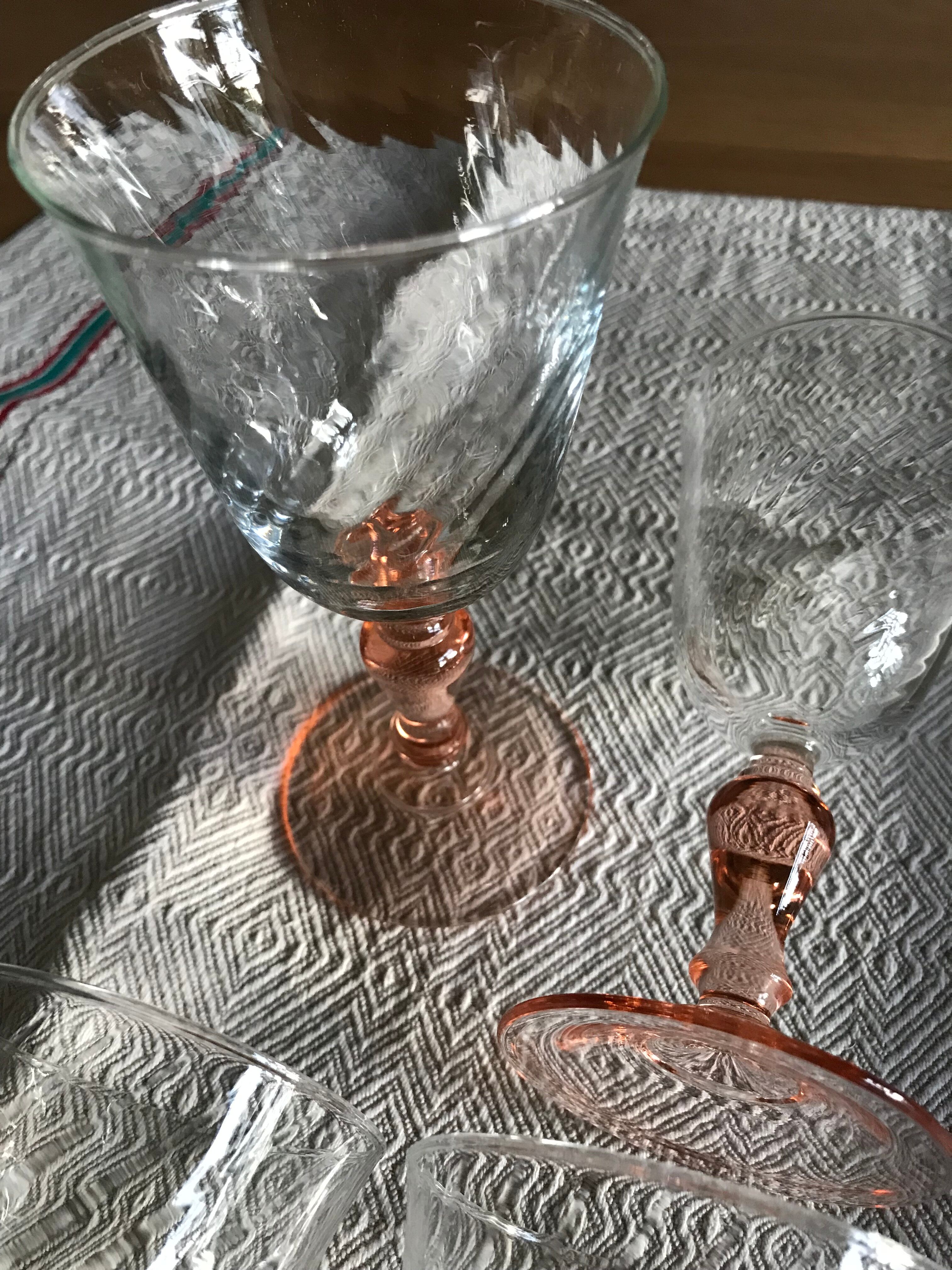 Vintage foot glasses year 70