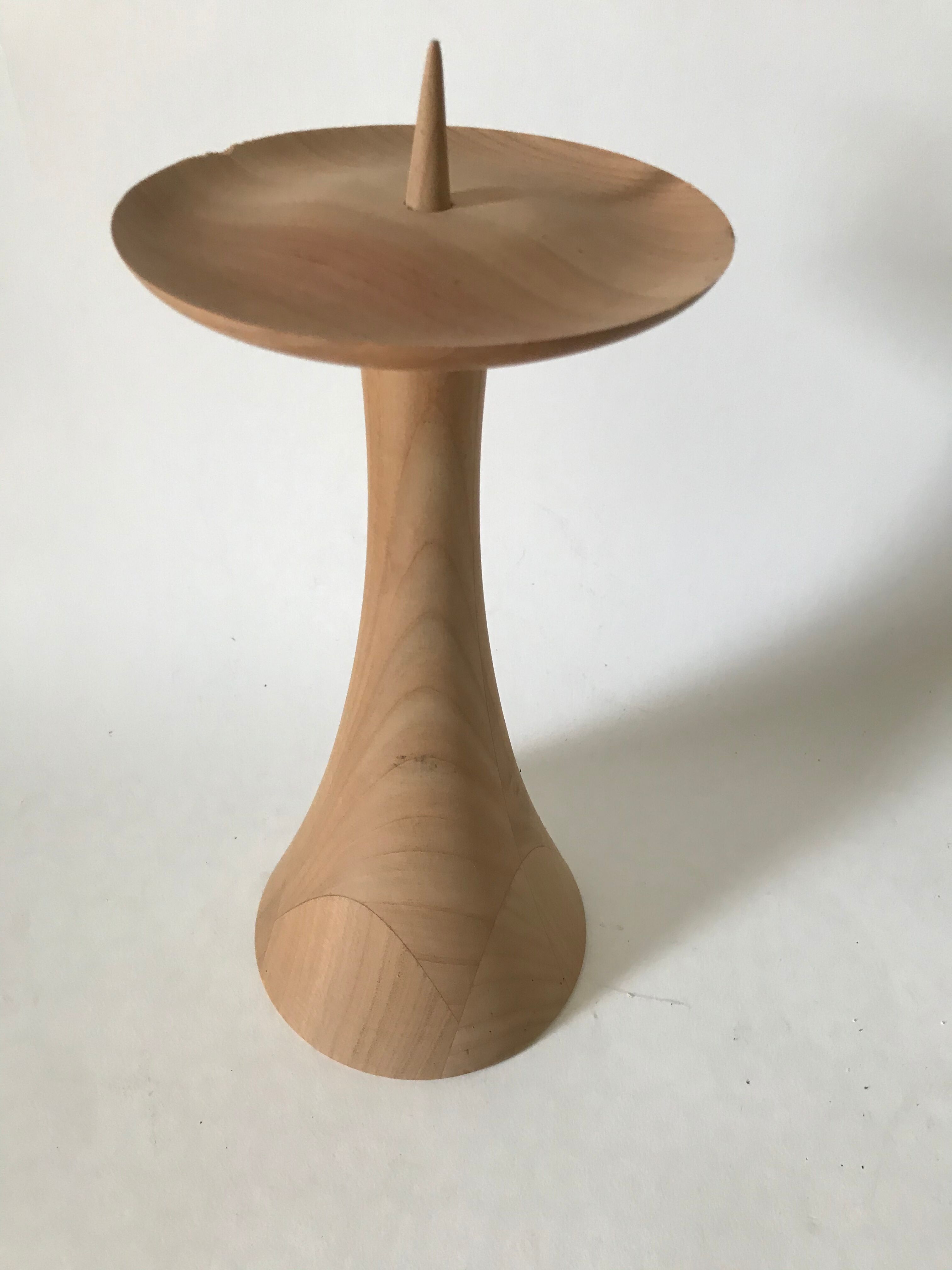 Large candlestick candlestick raw wood candlestick