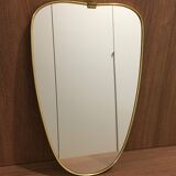 Mid-century gold outlined mirror
