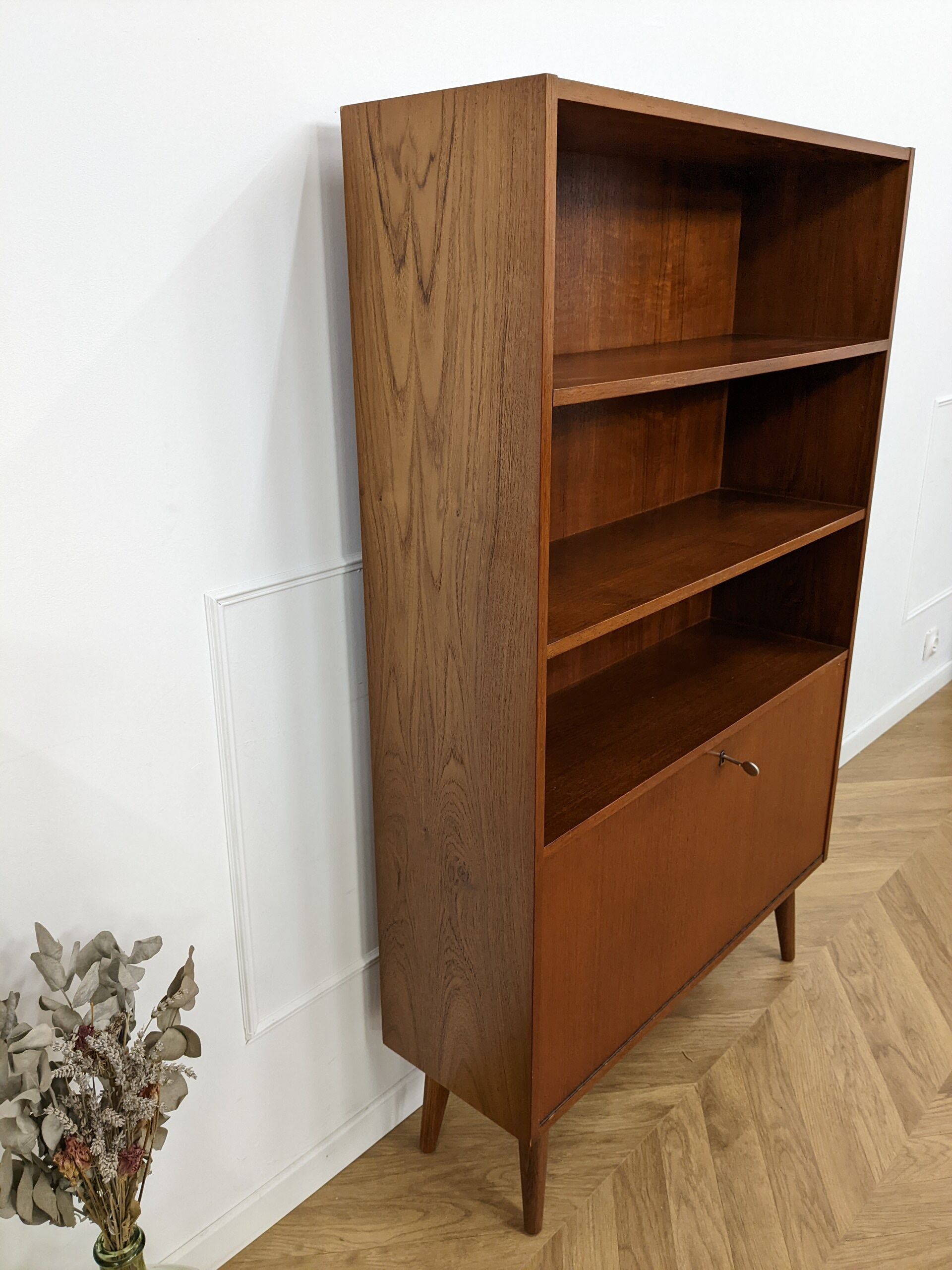 Scandinavian teak bookcase