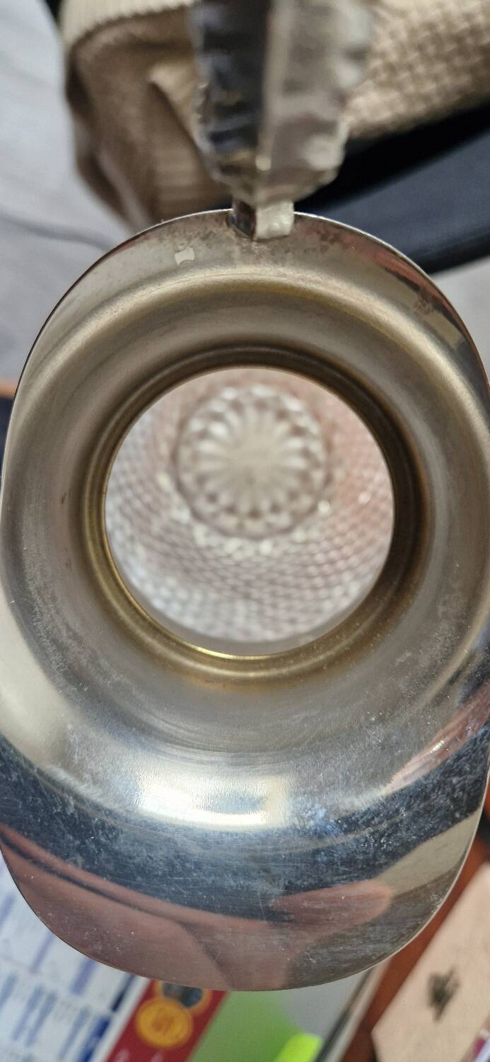 Cut crystal carafe and silver-plated metal – Victorian / Napoleonic III style