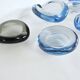 Smaller dishes or ashtrays designed for Holmegaard, 1950s to 1970s
