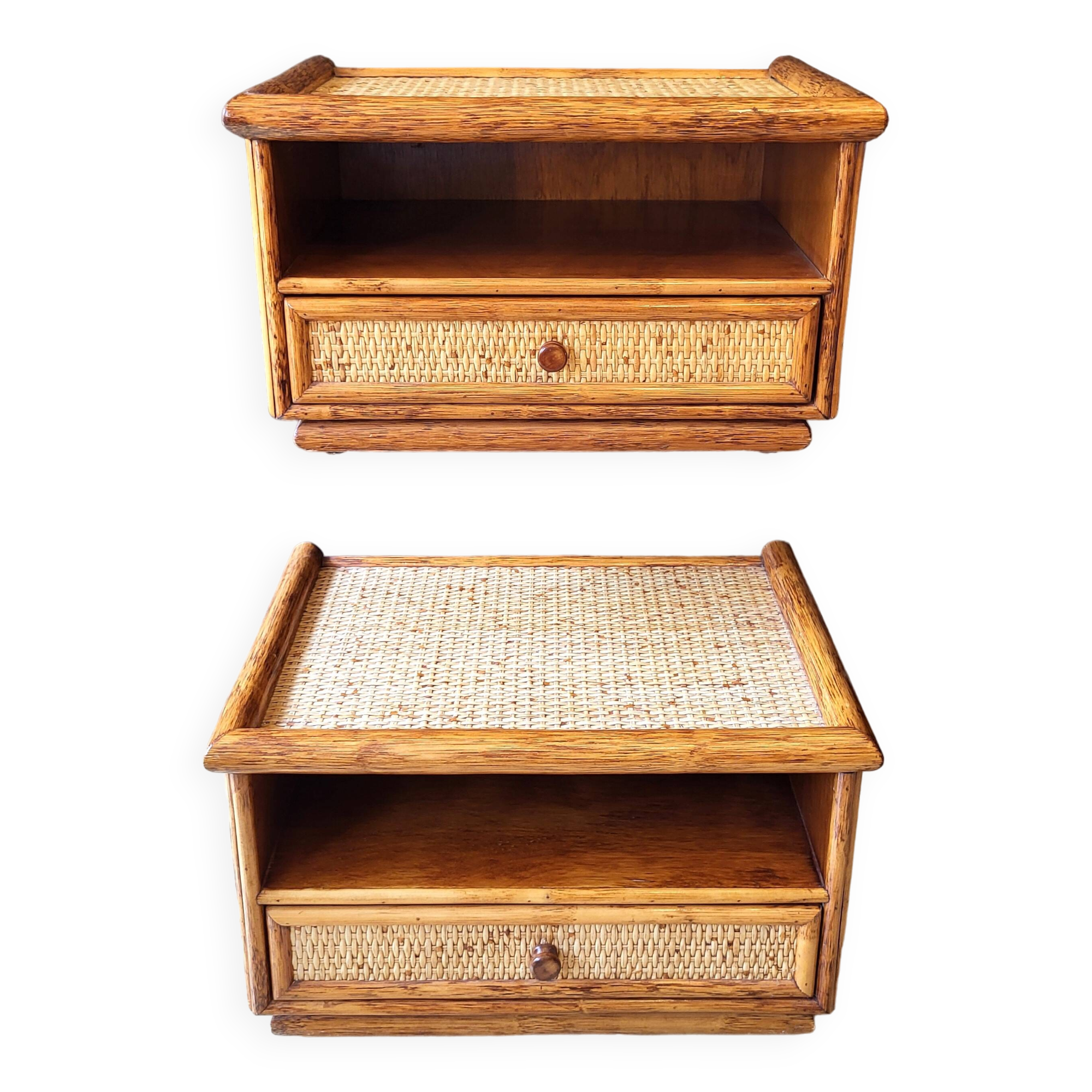 Roger Maugrion bedside tables for Roche Bobois 80s'