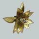 Wall sconce flower shaped and brass