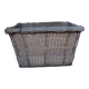 Wood and wicker basket, antique, size xxxl.