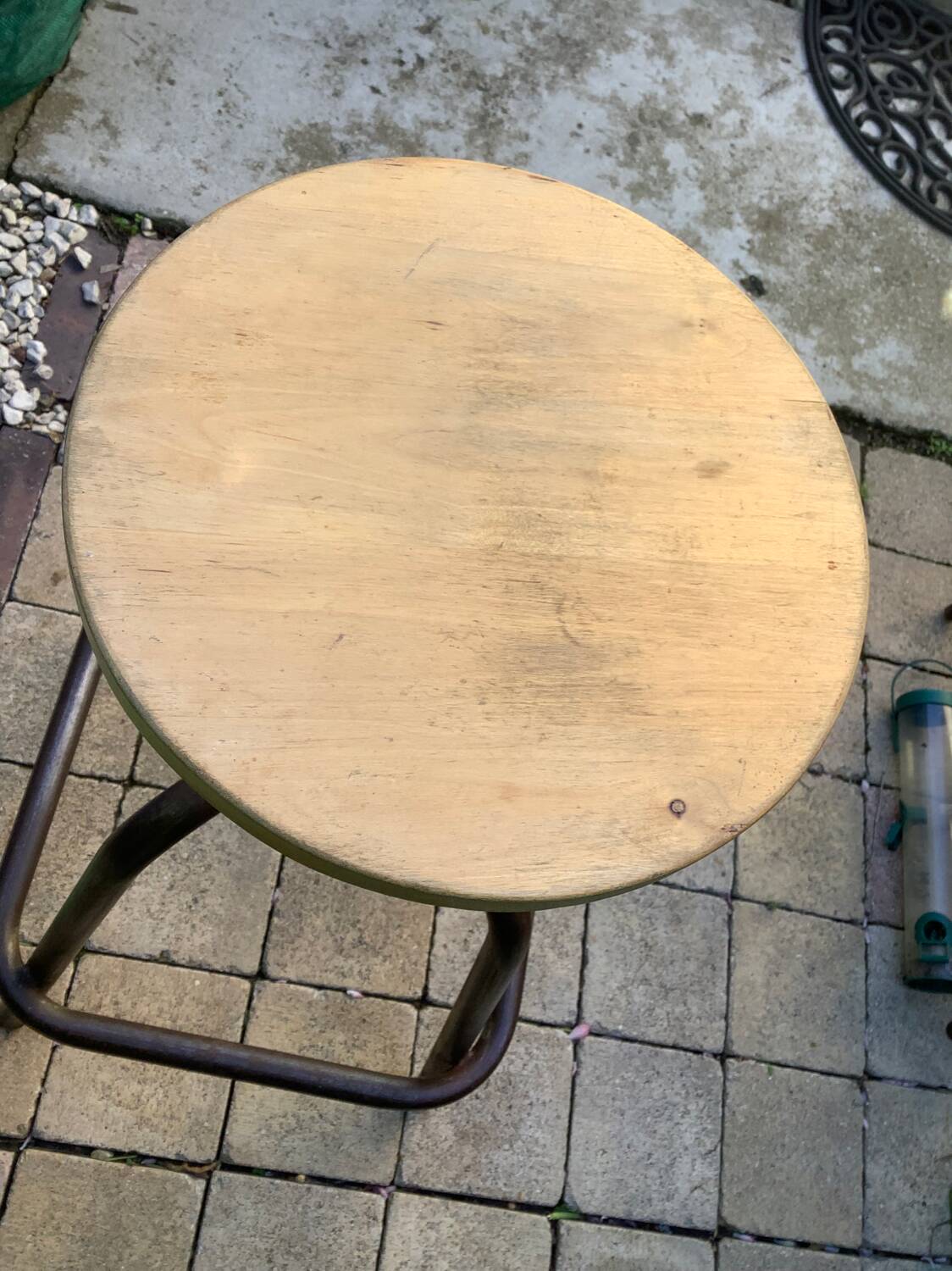 Tabouret d’atelier industriel vintage