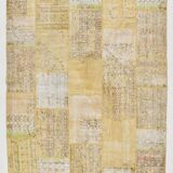 Yellow Mustard Large Vintage Rug, 204x306Cm