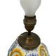 Vintage table lamp in Italian ceramic / Faience lamp