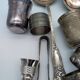 Egg cups, ladles, timpani. christofle, ercuis, sfam. silver plated.