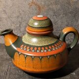 Ceramic teapot kmk manuell west-germany 70s, lima décor