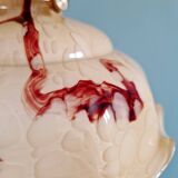 Suspension Art Déco en opaline marbrée, années 1920-30