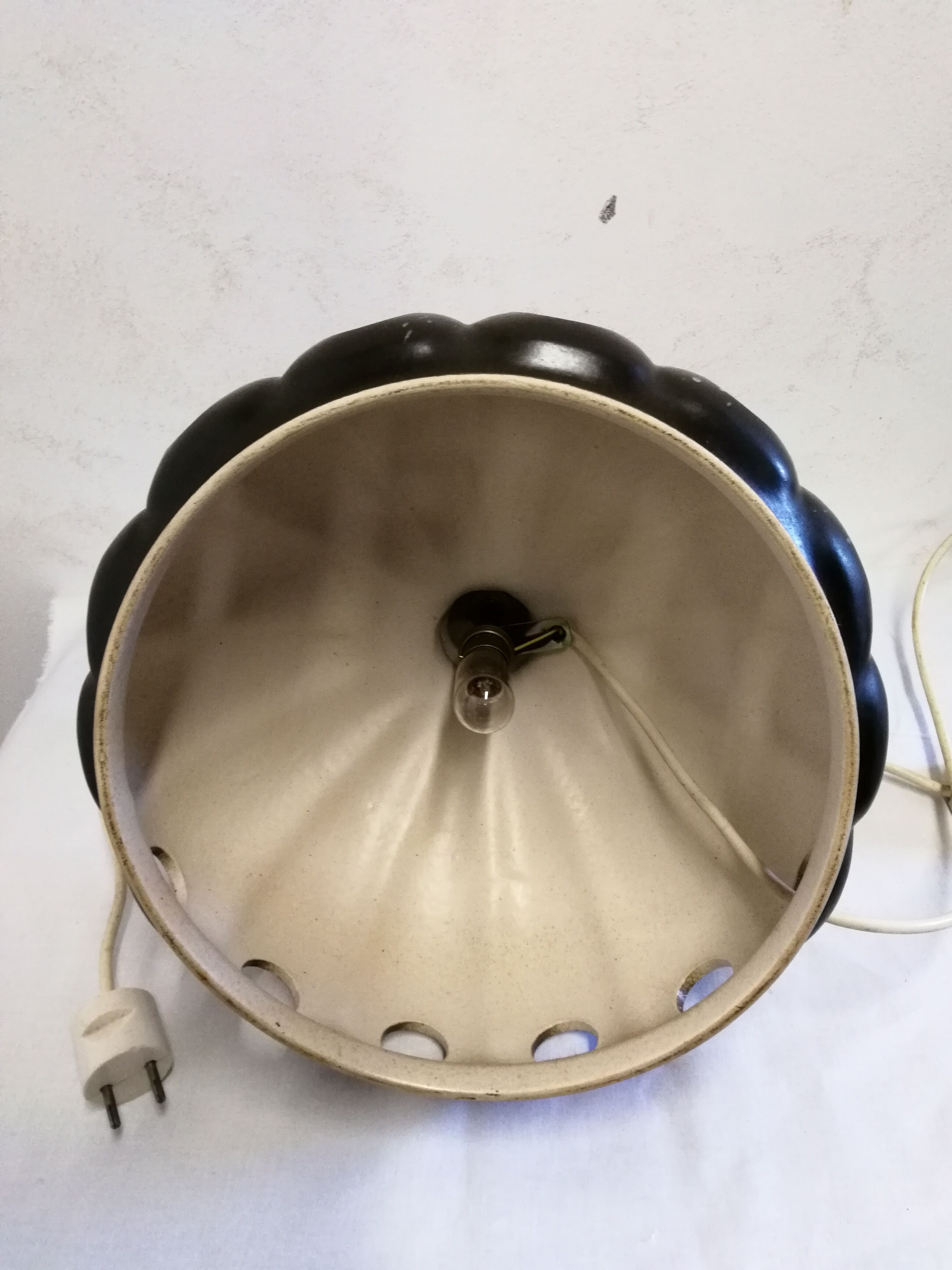 Vintage stoneware lamp base