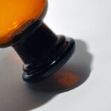 Bouteille d'apothicaire ancien Flacon pharmacie en verre marron