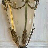 Bronze and polished glass suspension circa 1900