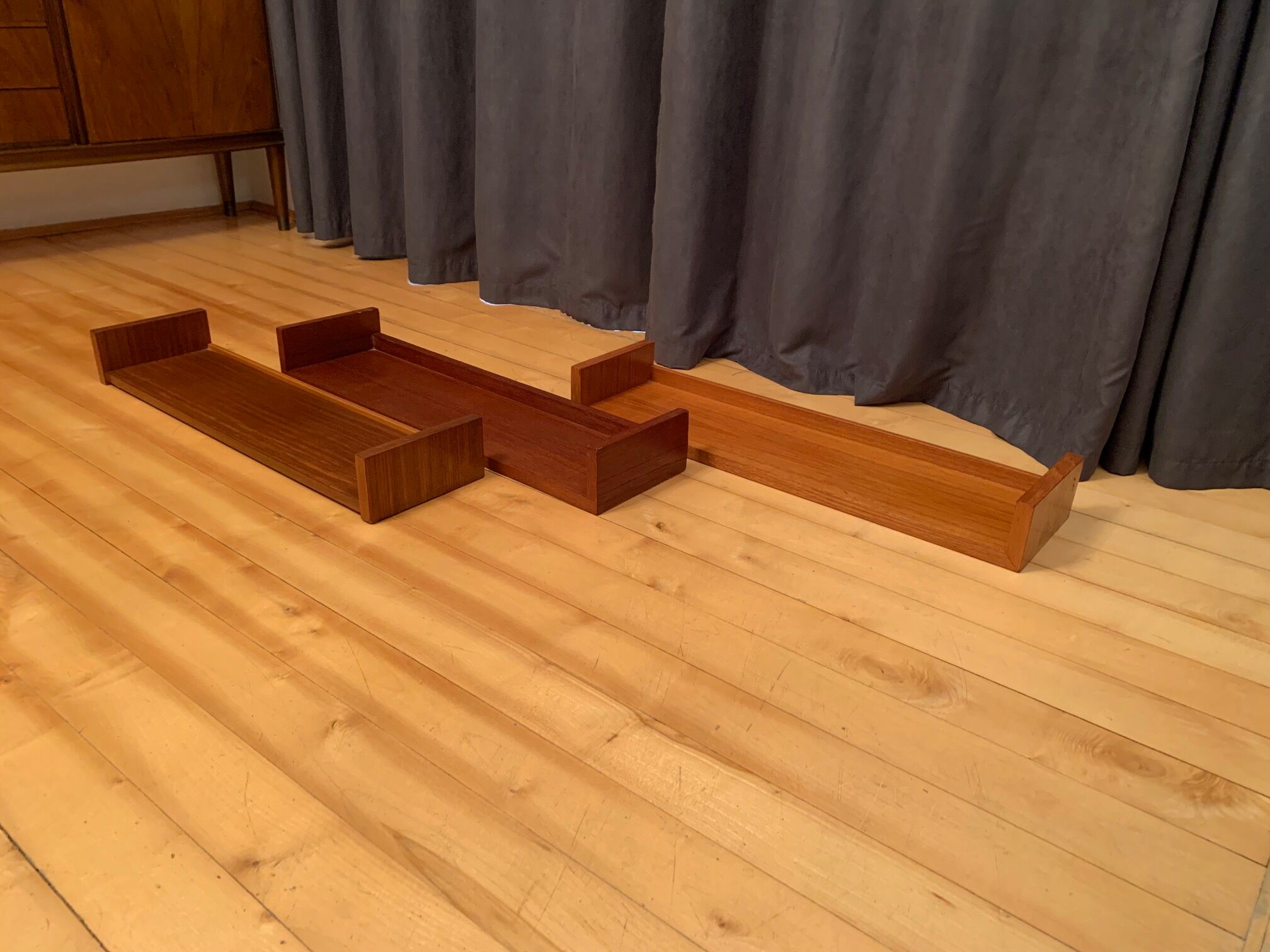 Set of three shelves, Denmark, 1960s