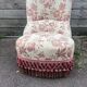 Armchair and pouf in Napoleon III style, Jean Roche