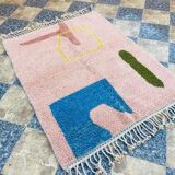 Tapis en laine pure naturel fait main