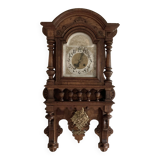 Antique Gustav Becker Freiburg Regulator Oak Case Clock, Germany, 1900s