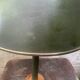 Lampe vintage en simili cuir vert