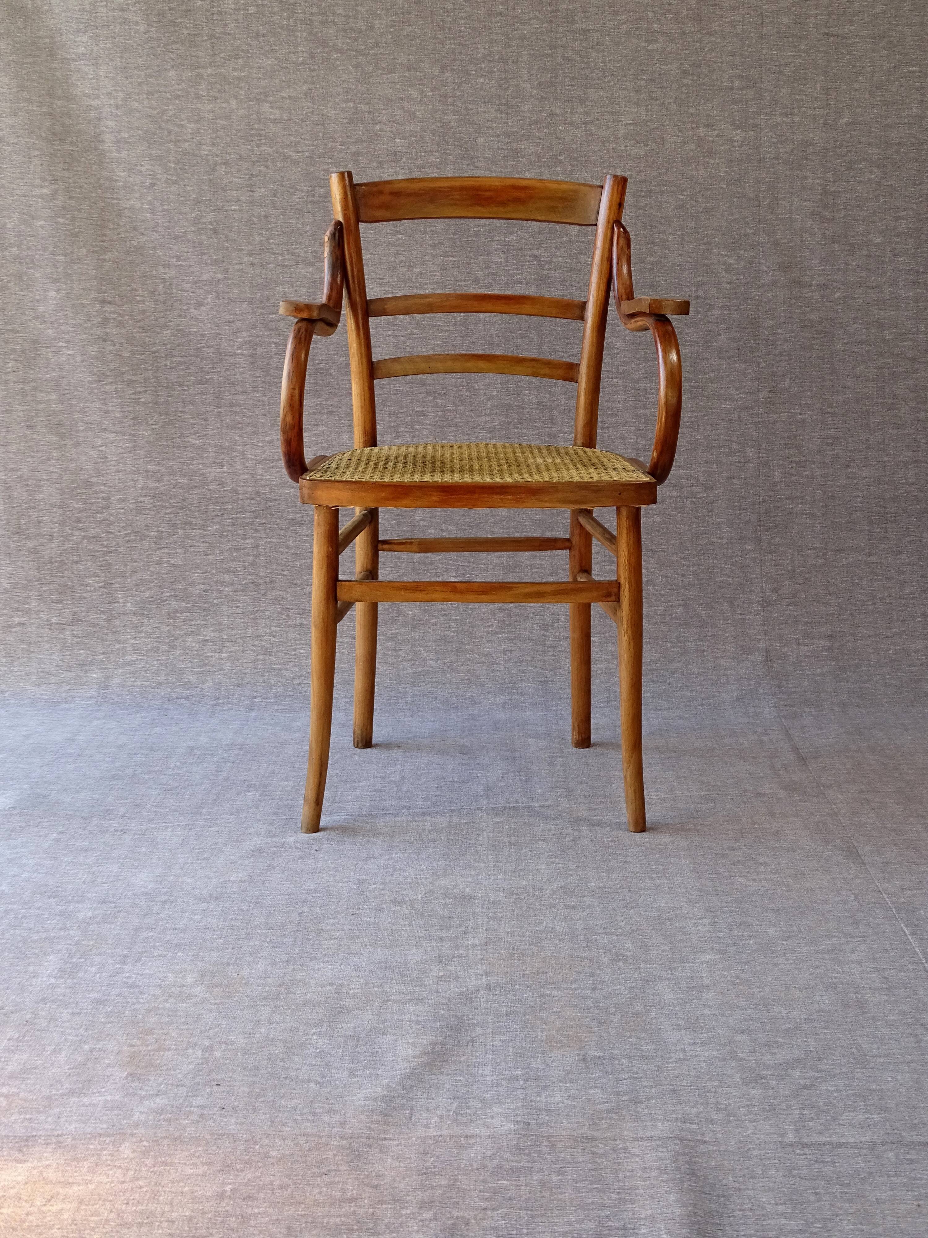 Fauteuil en bois-courbé, vers 1930