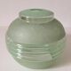 Art-Deco green granite glass globe