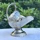 Silver-plated English table sugar bowl