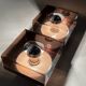 pair of 2 plexiglass wall lights, Disco model, by Jocelyne Trocmé, design 1970.