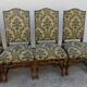 Series of 6 louis Xlll chairs in sheep bone