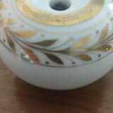 Old porcelain inkwell enhanced with gold