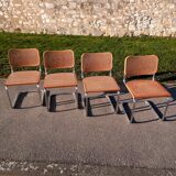 4 chairs b32 cesca by Marcel Breuer