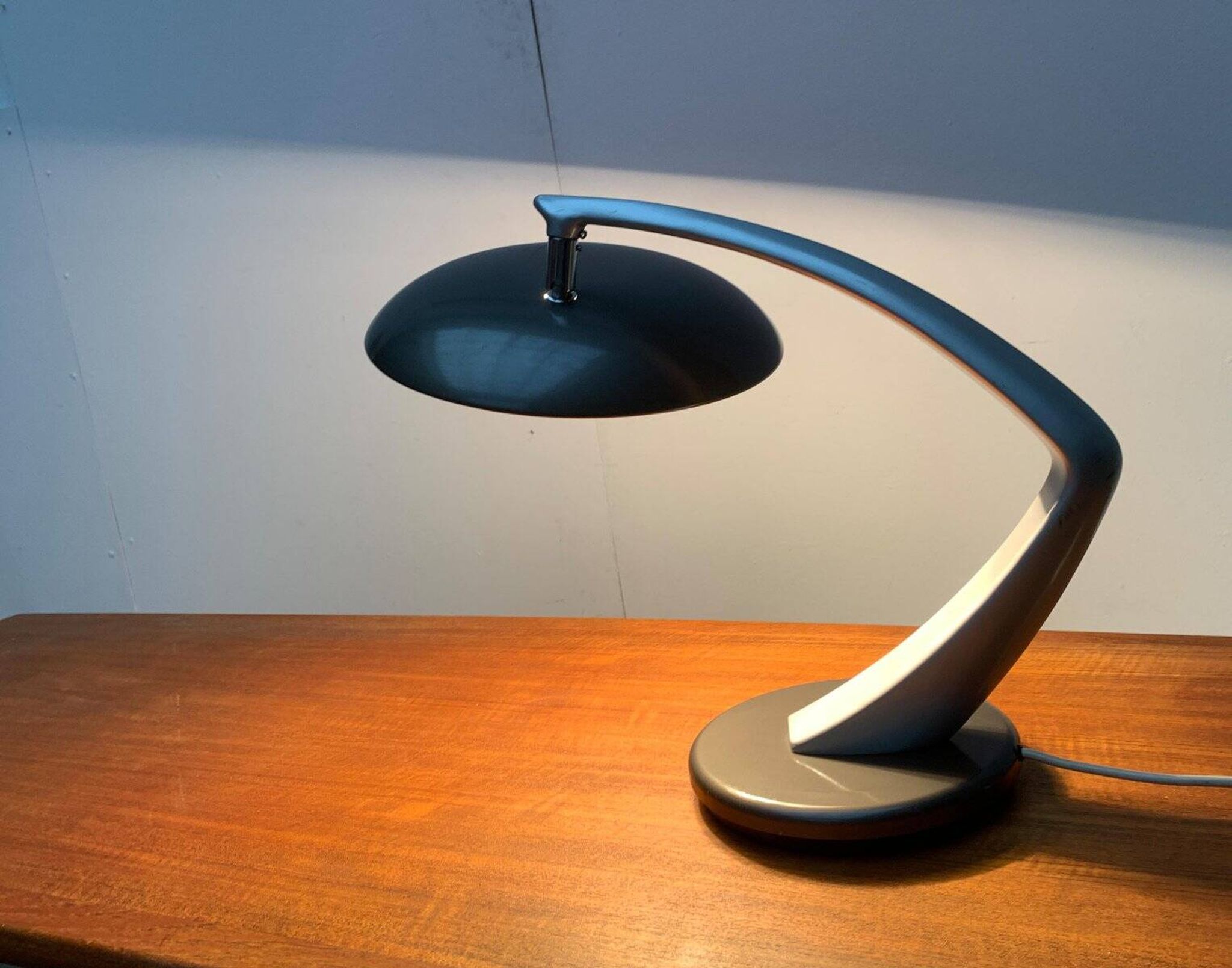 Space Age Boomerang table lamps by Luis Pérez de la Oliva for Fase, set of 2